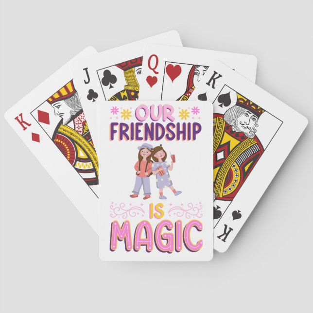 BARAJA DE CARTAS OUR FRIENDSHIP IS MAGIC . FRIENDS . BBF (Reverso)