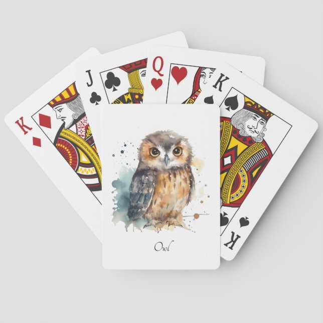 Baraja De Cartas Oveja cutánea en acuarela (Reverso)