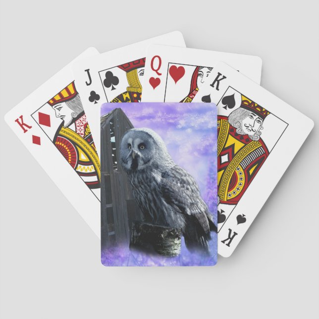 Baraja De Cartas Owl Barn Shed (Reverso)