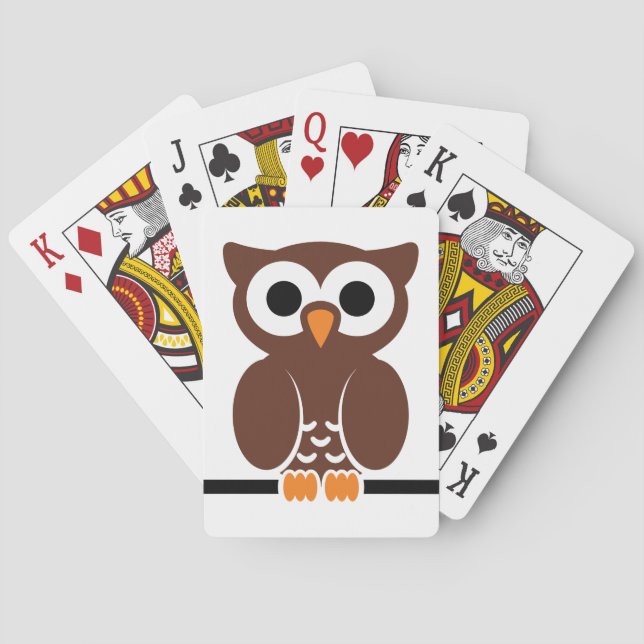 Baraja De Cartas Owl personalizado (Reverso)