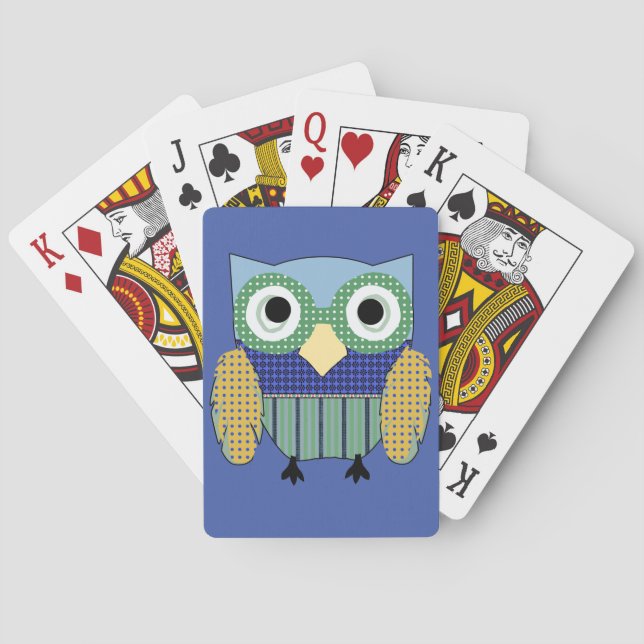 Baraja De Cartas Owl Poker Face (Reverso)