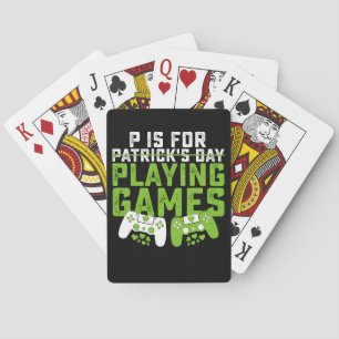 Baraja De Cartas P es para jugar juegos de azar St Patrick's