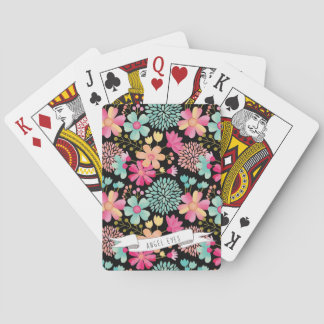 Baraja De Cartas Pack de regalo de flores de gouache personalizadas