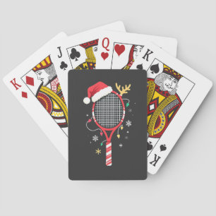 Baraja De Cartas Paddle de tenis con Sombrero Santa y Luces de Navi