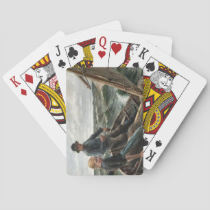 Baraja De Cartas Padre e hija en el mar (por Albert Edelfelt)