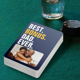 Baraja De Cartas Padre Personalizado Día del Mejor Bono Papá Nunca