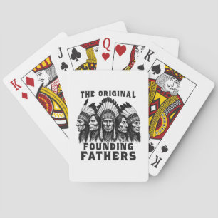 Baraja De Cartas Padres fundadores indígenas nativos estadounidense