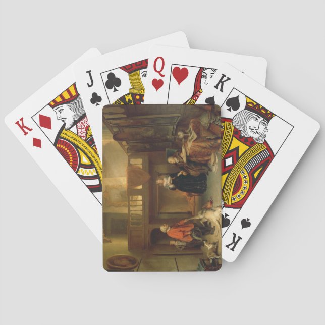 Baraja De Cartas Pagando el diezmo (aceite en el panel) (Reverso)