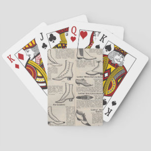 Baraja De Cartas Página de catálogo de zapatos antiguos para damas