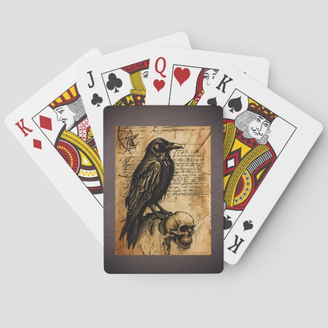 Baraja De Cartas Página Diario basura de Raven y Skull (Reverso)