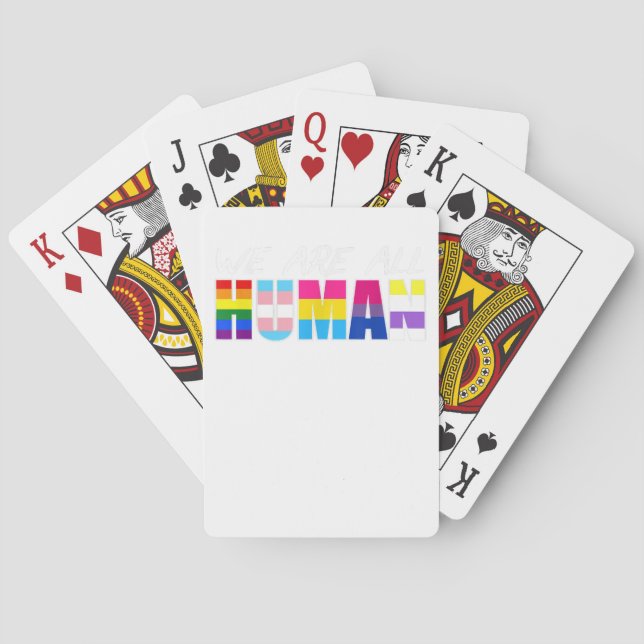 Baraja De Cartas Paint LGBT para hombres salpica oso gay (Reverso)