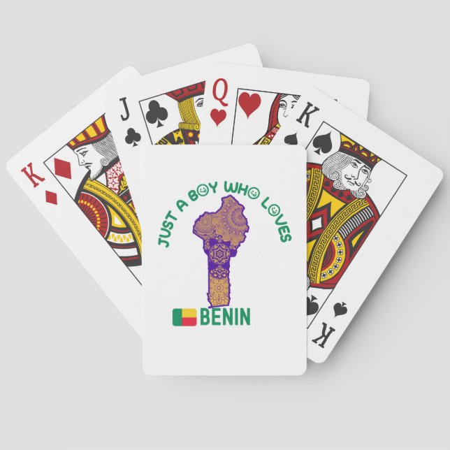 Baraja De Cartas País africano de Benín (Reverso)