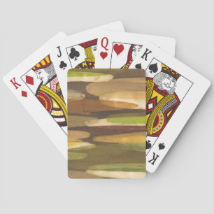 Baraja De Cartas Paisaje abstracto del tono de la tierra
