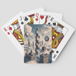 Baraja De Cartas Paisaje cívico torcido por el tiempo