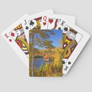 Baraja De Cartas Paisaje de árboles de otoño, Maine