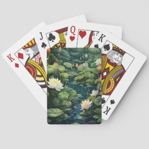Baraja De Cartas Paisaje de Nature Lotus Water Lily Pond