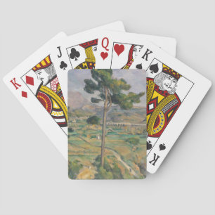 Baraja De Cartas Paisaje de Paul Cezanne el con el viaducto