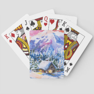 Baraja De Cartas Paisaje del invierno