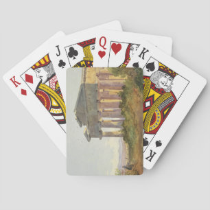 Baraja De Cartas Paisaje en Paestum (p/c sobre papel)