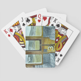Baraja De Cartas Paisaje en tren (por Eric Ravilious)