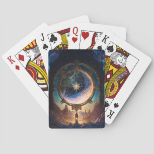 Baraja De Cartas Paisaje espacial de la fantasía cósmica