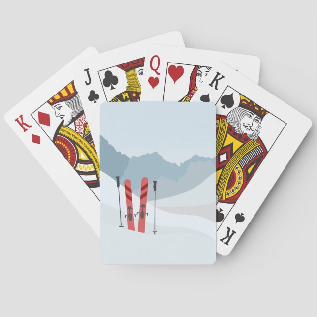 Baraja De Cartas Paisaje invernal (Reverso)