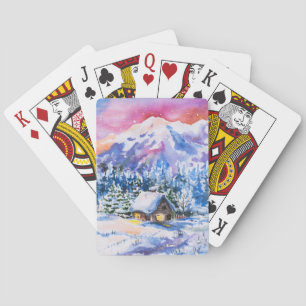 Baraja De Cartas Paisaje invernal