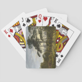 Baraja De Cartas Paisaje italiano con pinos paraguas (Voogd)