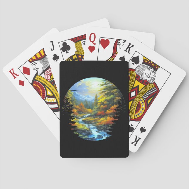 Baraja De Cartas paisaje natural (Reverso)