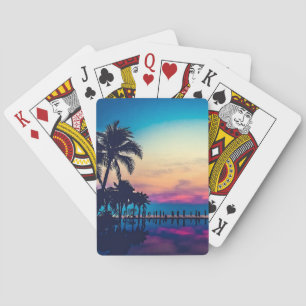 Baraja De Cartas Paisaje natural piscina palmeras-25925