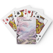 Paisaje personalizable de flor de cerezo