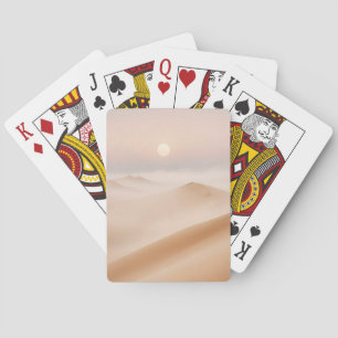 Baraja De Cartas Paisaje pintoresco Desert Naturaleza fondo arte
