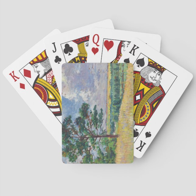 Baraja De Cartas Paisaje rural alrededor de Méréville, Francia (Art (Reverso)