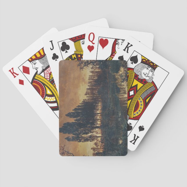 Baraja De Cartas Paisaje rural en Baviera (Alemania) (Reverso)