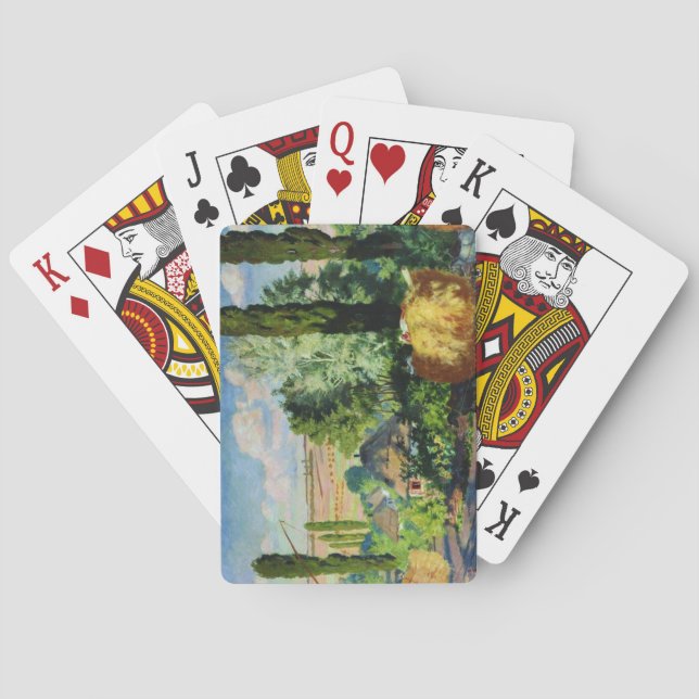 Baraja De Cartas Paisaje ucraniano (granjas rurales) (arte de Ucran (Reverso)