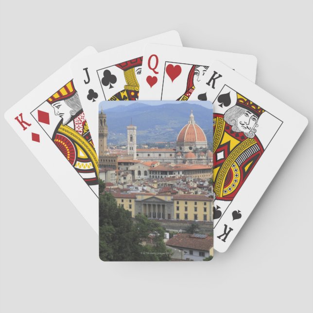 Baraja De Cartas Paisaje urbano de Florencia (Reverso)