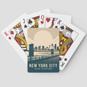 Baraja De Cartas Paisaje urbano de la ciudad de Nueva York Arte min