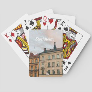 Baraja De Cartas Paisaje urbano de Södermalm en Estocolmo