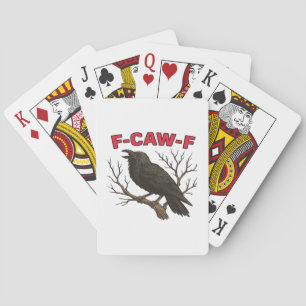 Baraja De Cartas Pájaro - Cuervo Divertido F-Caw-F Clásico