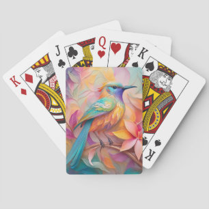 Baraja De Cartas Pájaro de la Fantasía del Songbird Throet Violet