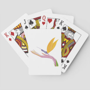 Baraja De Cartas Pájaro de Paraíso con estilo colorido