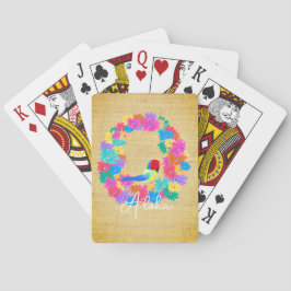Baraja De Cartas Pájaro rústico de la isla 'Aloha'