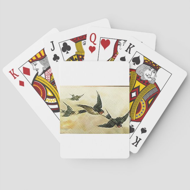 Baraja De Cartas Pájaros en vuelo (Reverso)