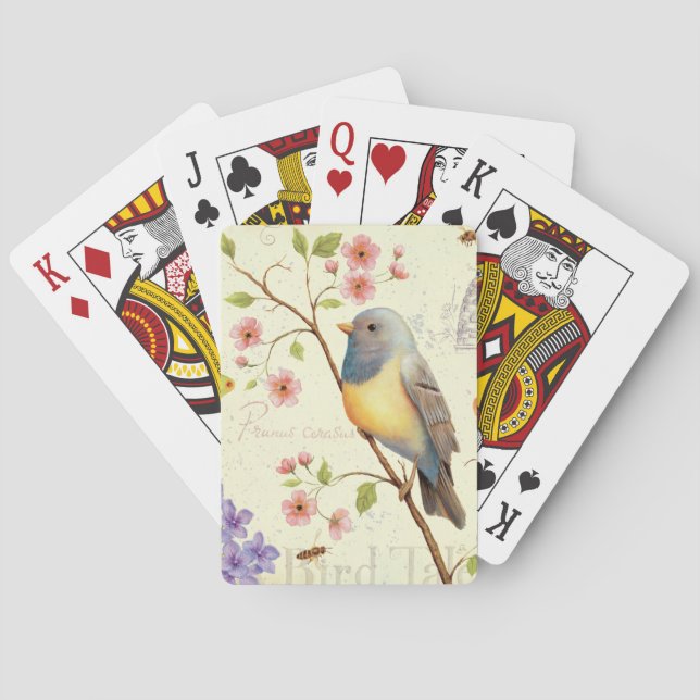 Baraja De Cartas Pájaros y abejas (Reverso)