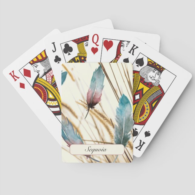 Baraja De Cartas Pájaros y hierba (Reverso)