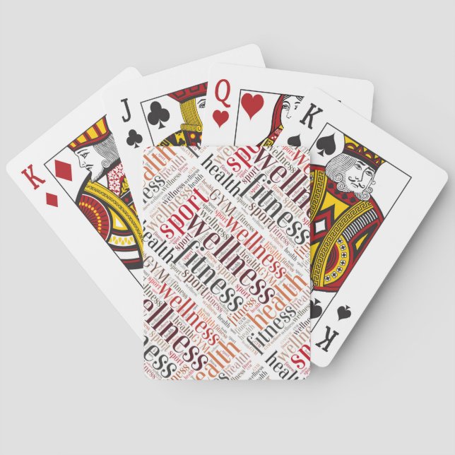 Baraja De Cartas Palabras de aptitud (Reverso)