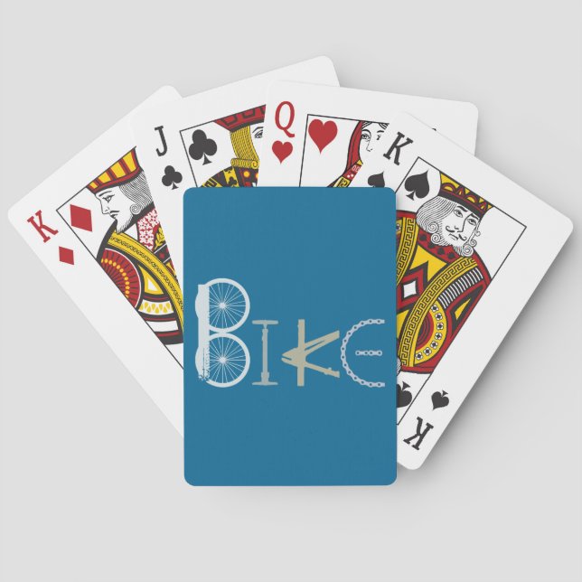 Baraja De Cartas Palabras de bicicleta de piezas de bicicleta Bicyc (Reverso)