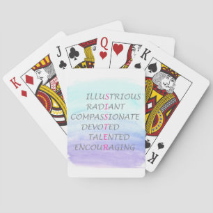 Baraja De Cartas Palabras para describir a la hermana