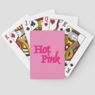 Baraja De Cartas Palabras rosadas de Póquer rosa