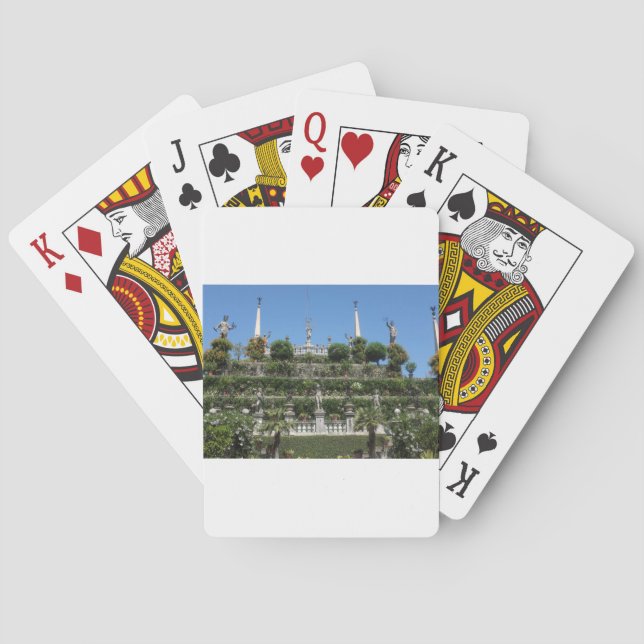 Baraja De Cartas Palacio Borromeo en Stresa, Italia (Reverso)